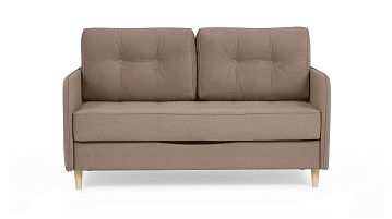 Прямой диван Amani Mini с узкими подлокотниками, стежка пуговицы